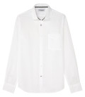 DIVA - Camisa de linho branca lisa