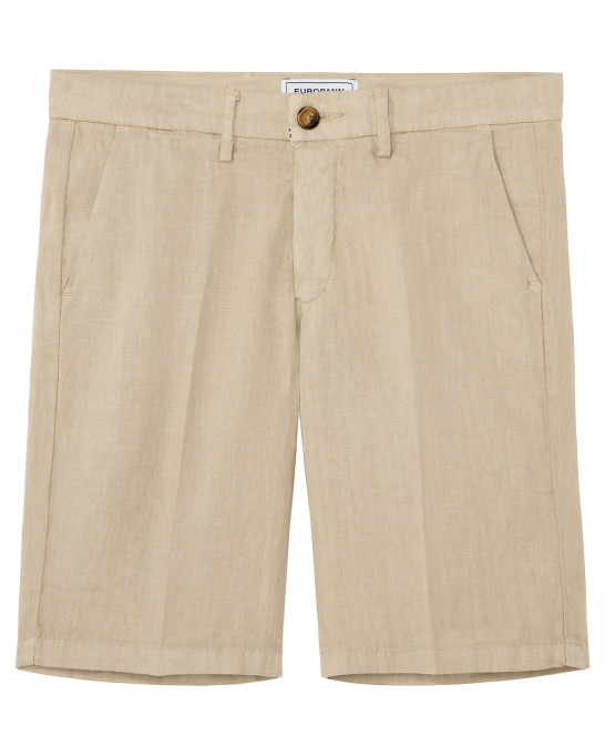 COLORADO - Casual linen bermudas, beige