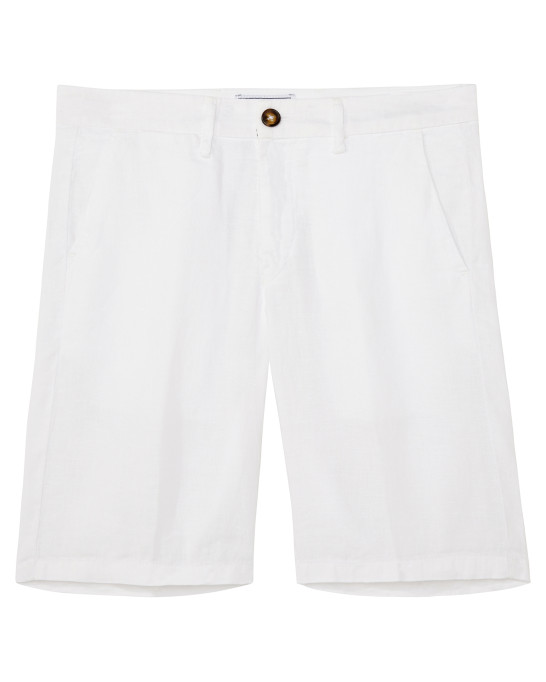 COLORADO - Bermudas casuais de linho, brancas