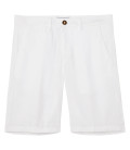 COLORADO - Casual white linen bermuda