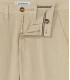 DYLAN - Beige blue casual linen trouser