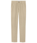 DYLAN - Beige casual linen trouser