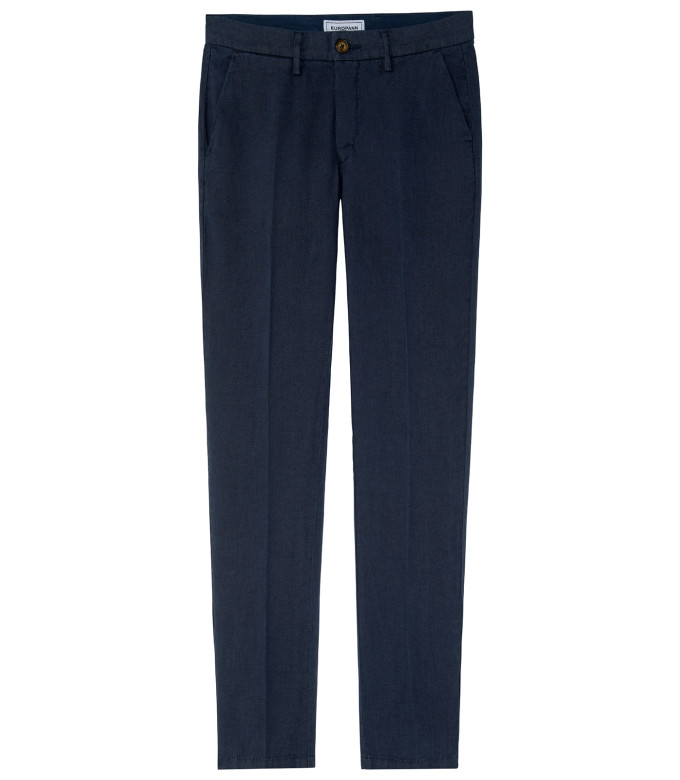 DYLAN - Pantalon en lin décontracté, encre