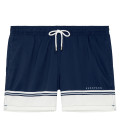 MALI - Two-tone white and navy swim shorts