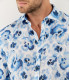 ADAM - White printed linen shirt