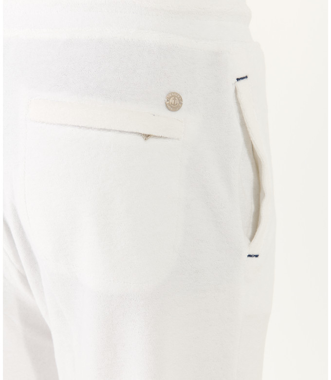 BART - White terrycloth joggers