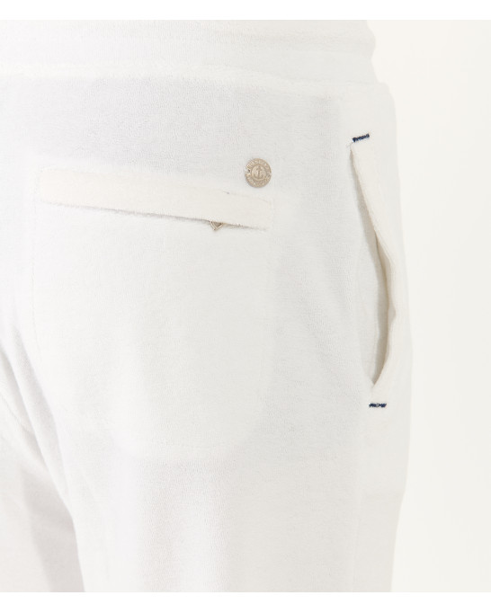 BART - White terrycloth joggers