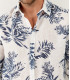 BLAKE - White fern print linen shirt