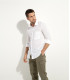 DIVA - Casual linen shirt, white