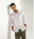 DIVA - Casual linen shirt, white