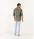 EAST -Flower print linen men's shirt