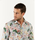 FLOWER - Chemise coton imprimé fleurie ciel