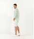 JAMY - Original aqua print linen shirt