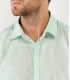 JAMY - Original aqua print linen shirt