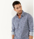 JAMY - Original indigo print linen shirt
