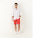 JONAS - Casual linen shirt, white 