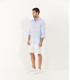 JONAS - Casual linen shirt, light blue