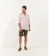 JONAS - Casual linen shirt, pink