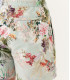 LUKA - Short de bain imprimé fleurs japonaises aqua