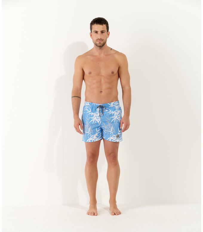 RUBEN - Short de bain imprimé fleurie ocean