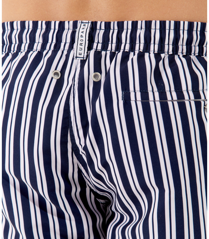 RYAN - Navy stripes swim shorts