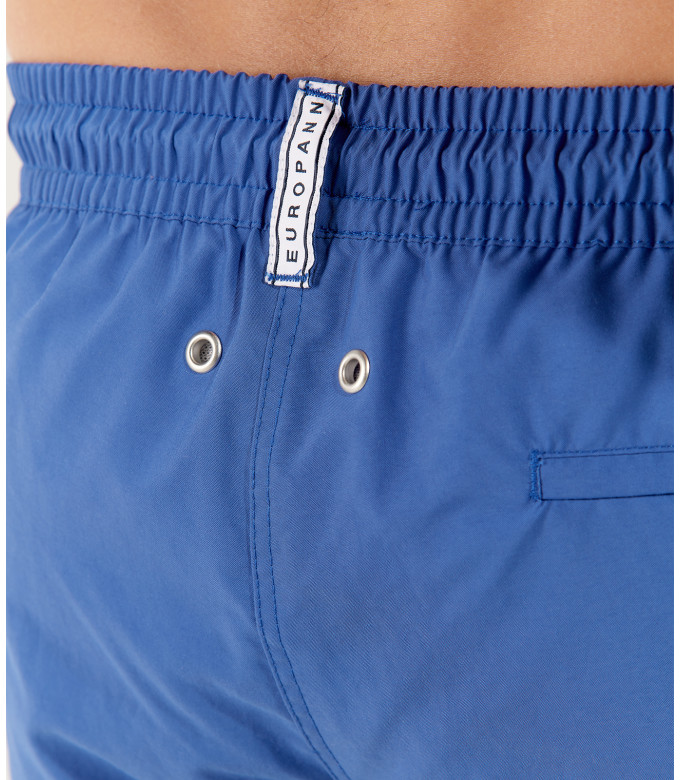SOFT - Plain indigo swim shorts