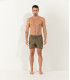 SOFT - Plain color slim fit swimshorts, khaki
