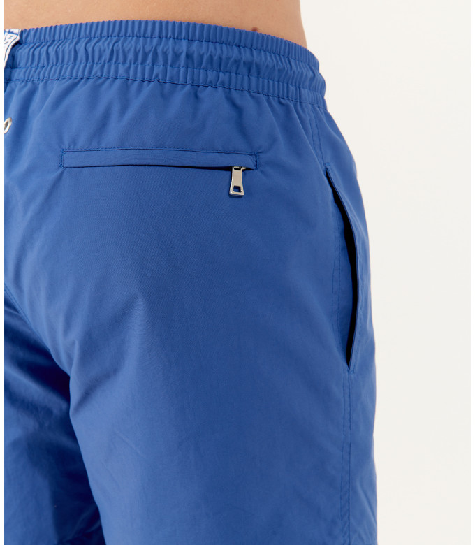 SOFT - Plain indigo swim shorts