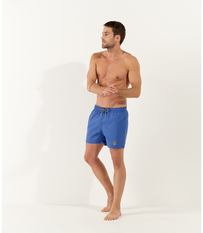 SOFT - Short de bain uni Indigo