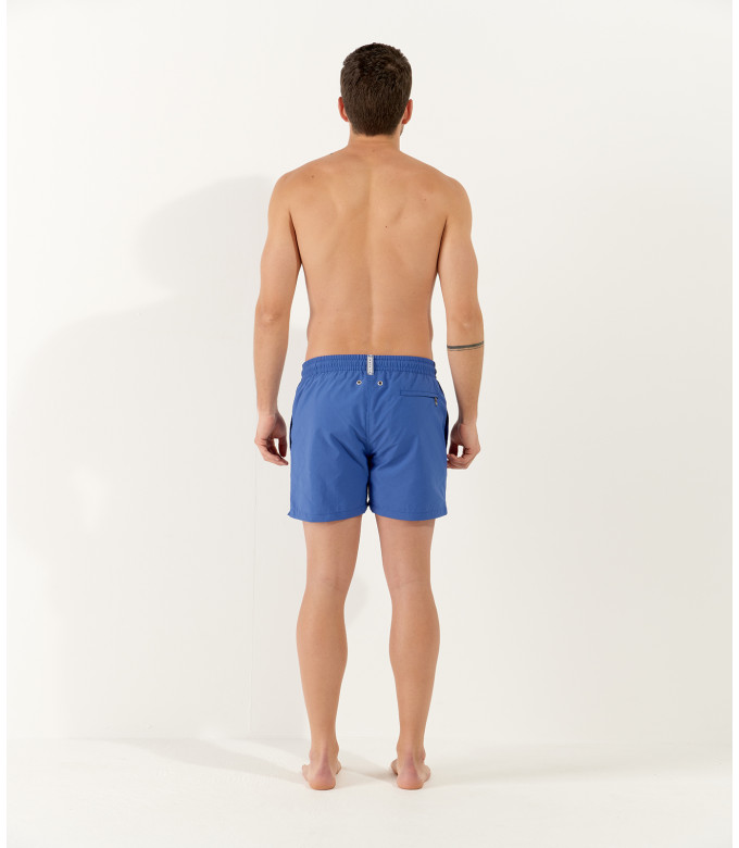 SOFT - Plain indigo swim shorts