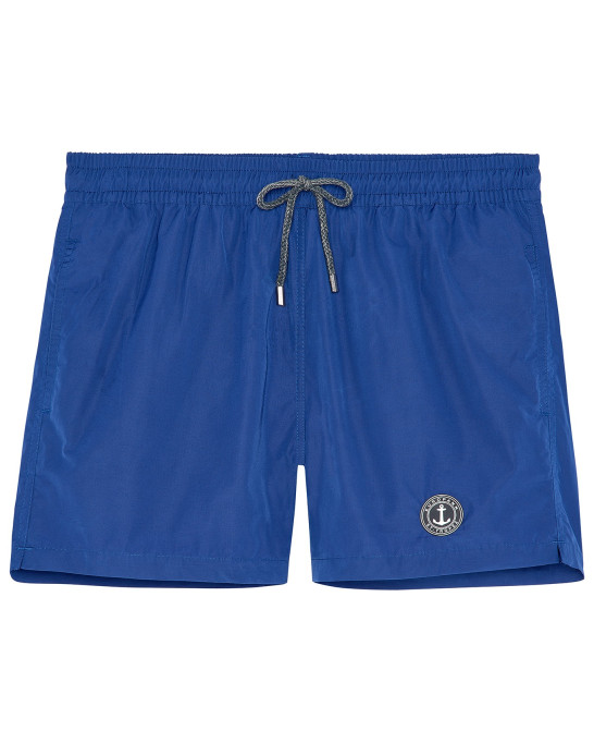 SOFT - Plain indigo swim shorts