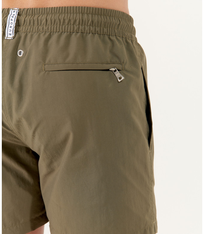 SOFT - Plain khaki swim shorts