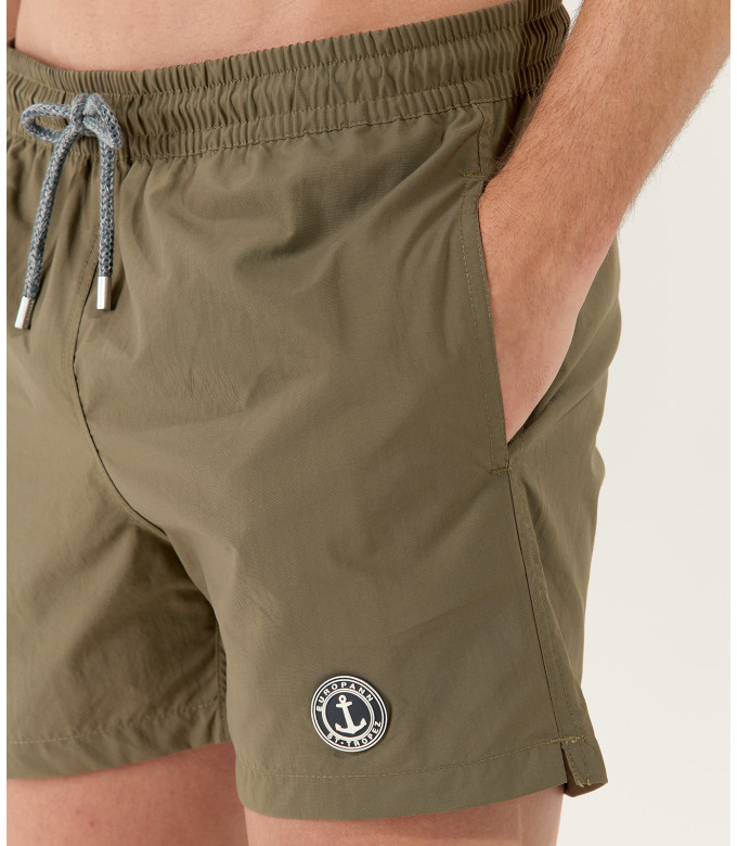 SOFT - Plain khaki swim shorts
