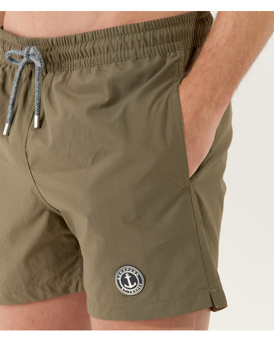 SOFT - Plain khaki swim shorts