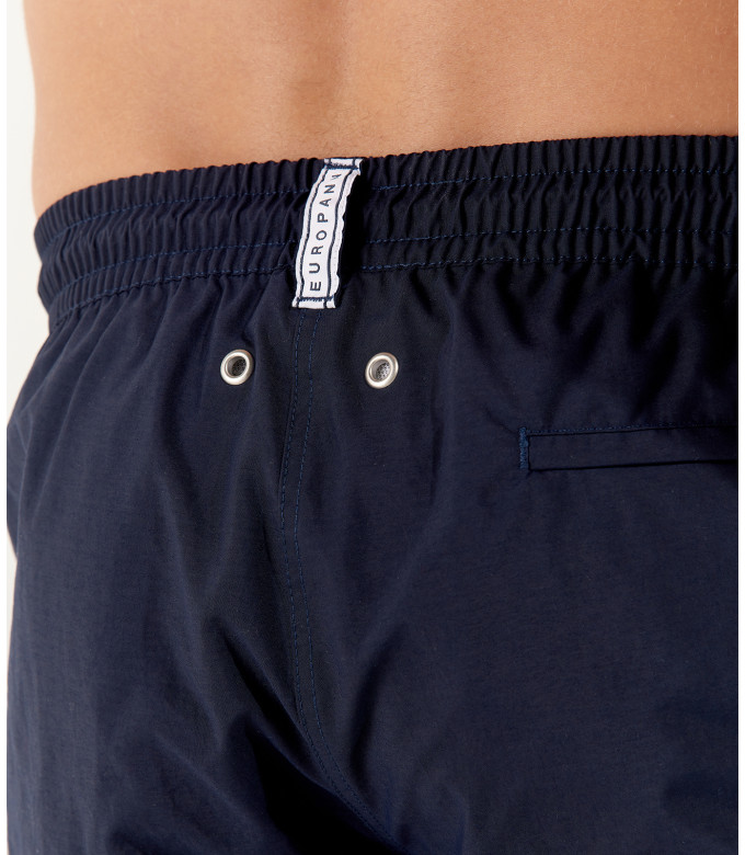 SOFT - Plain navy blue swim shorts