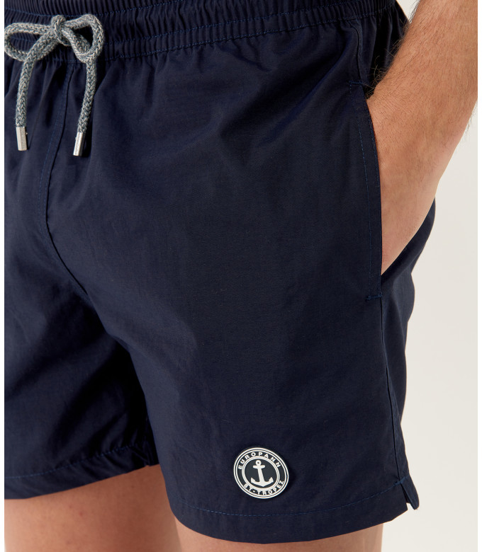 SOFT - Plain navy blue swim shorts