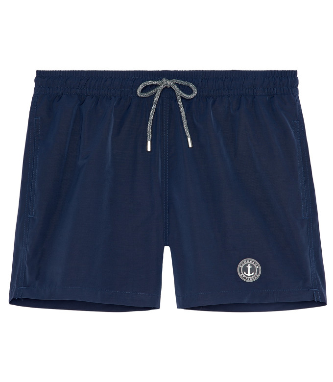 SOFT - Plain navy blue swim shorts