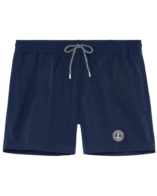 SOFT - Plain navy blue swim shorts