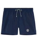 SOFT - Short de bain uni bleu marine
