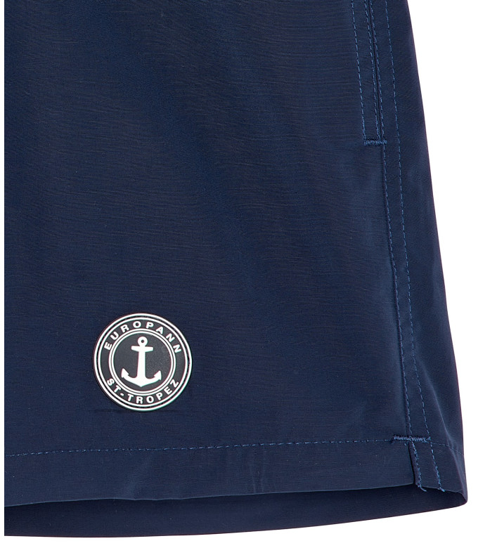 SOFT - Plain navy blue swim shorts