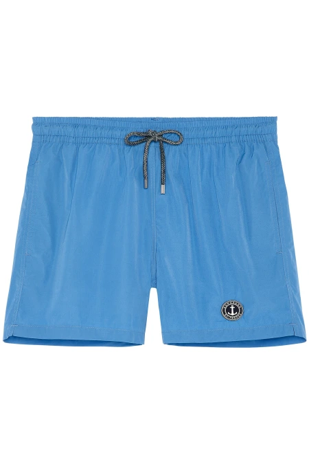 SOFT - Plain ocean blue swim shorts