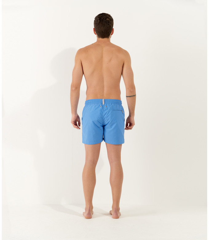 SOFT - Plain ocean blue swim shorts