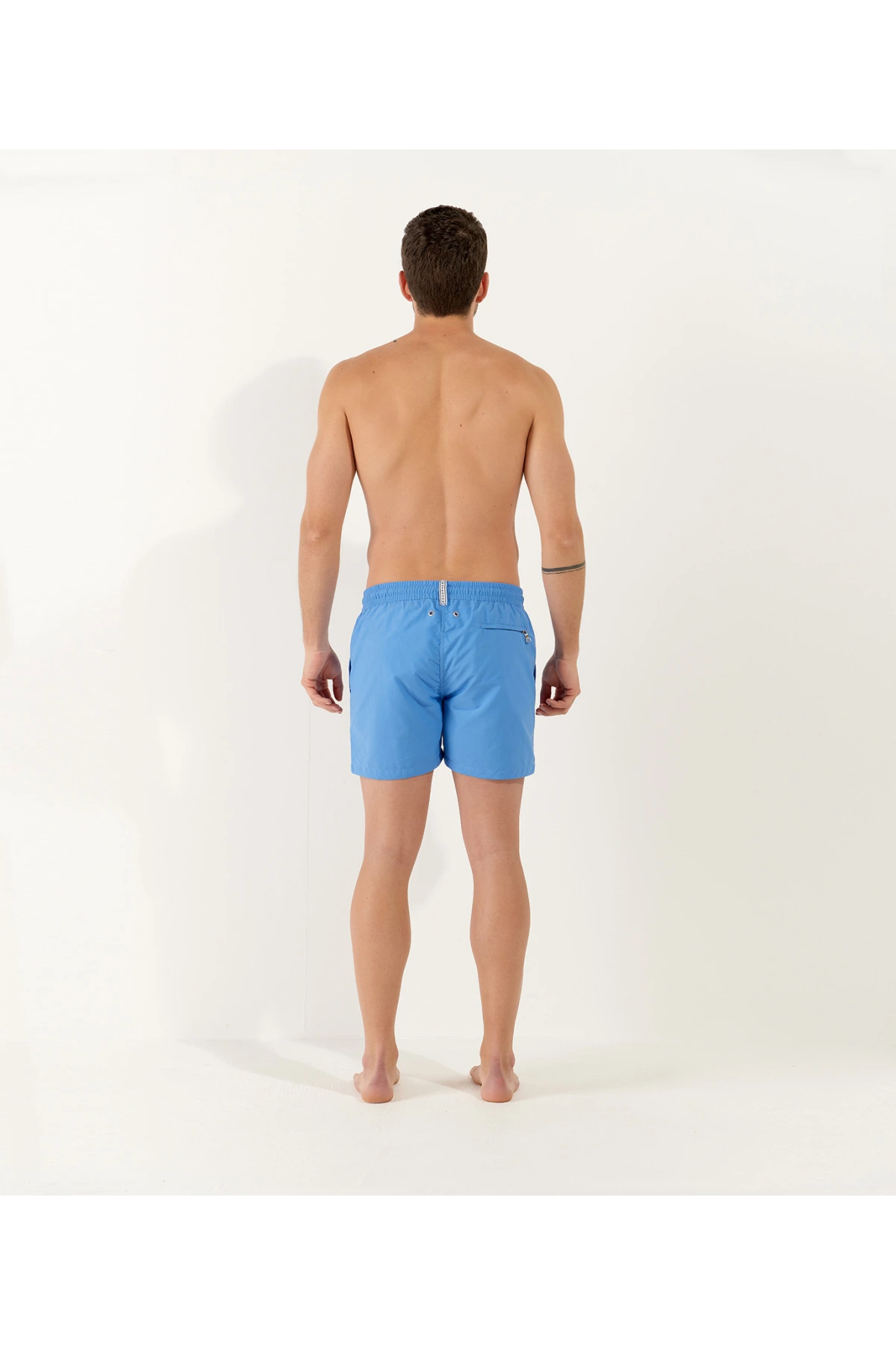 SOFT - Plain ocean blue swim shorts