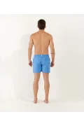 SOFT - Plain ocean blue swim shorts