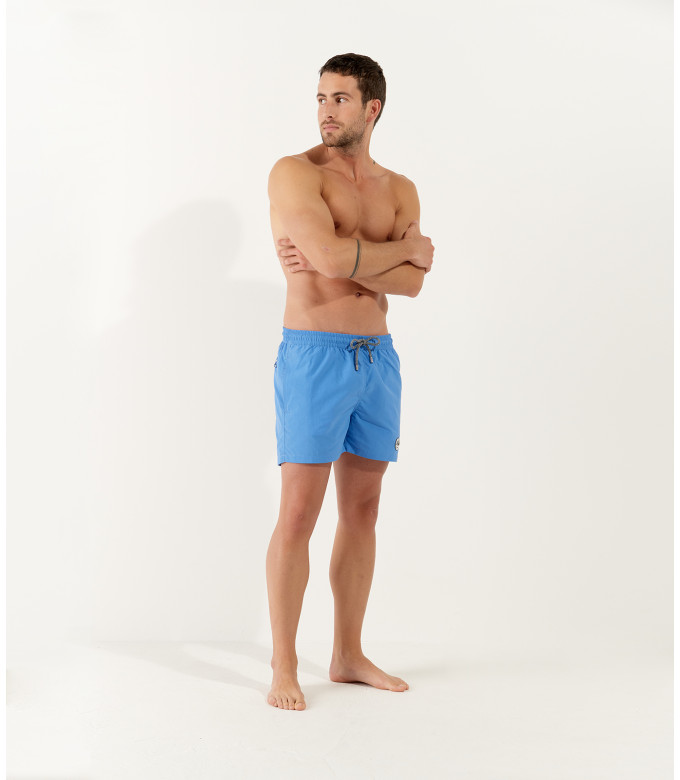 SOFT - Plain ocean blue swim shorts