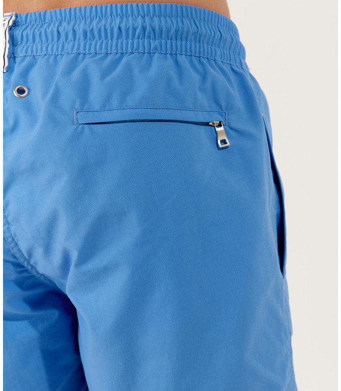 SOFT - Plain ocean blue swim shorts