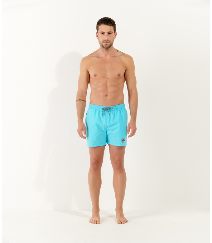 SOFT - Plain turquoise blue swim shorts