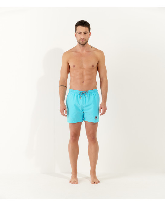 SOFT - Plain turquoise blue swim shorts