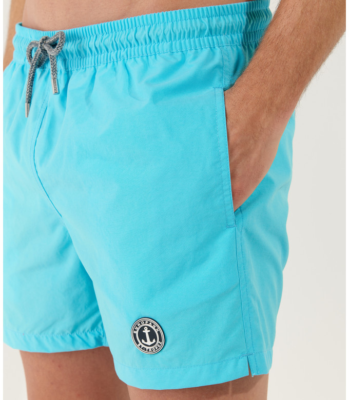 SOFT - Plain turquoise blue swim shorts