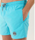 SOFT - Plain turquoise blue swim shorts